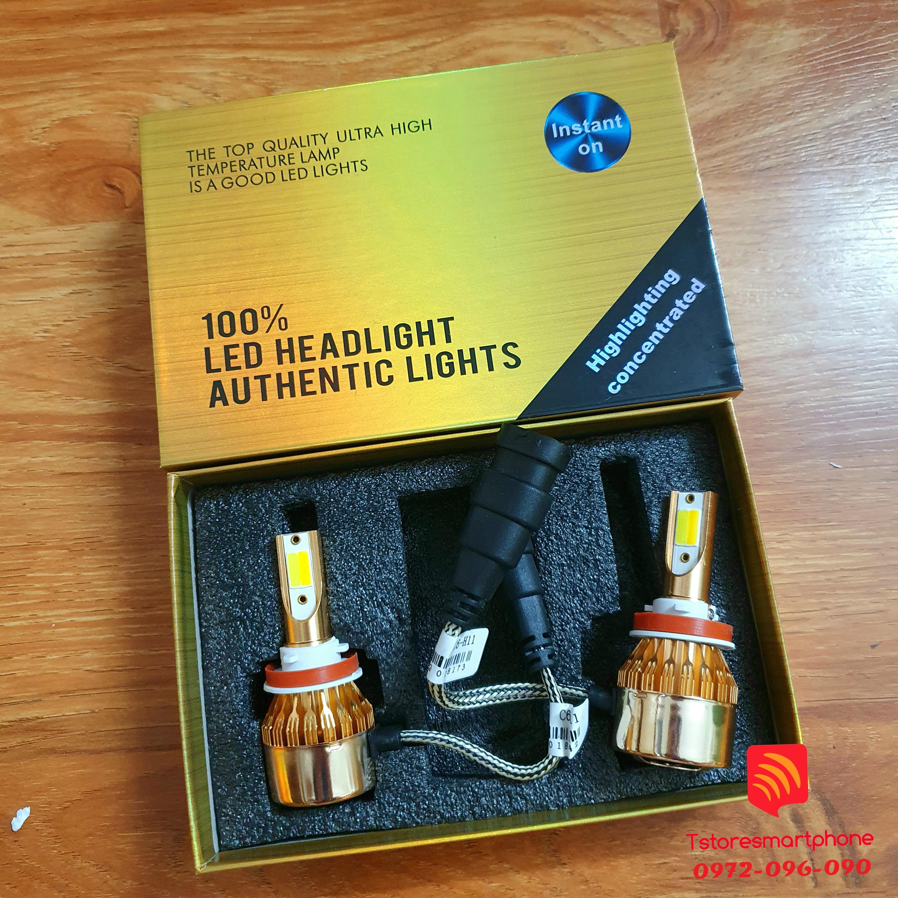 Bóng đèn LED sương mù ô tô UNILIGHT X6 GOLD 72W 2 chế độ màu phá sương 3000K-6000K H8/H9/H11 H7 9005 9006 880 8819 (GIÁ 1 CHIẾC)