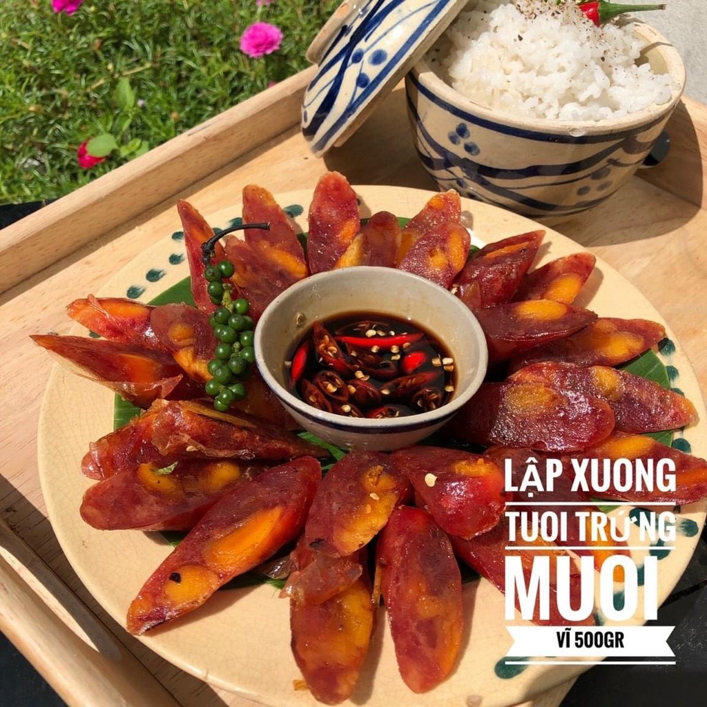 LẠP XƯỞNG TRỨNG MUỐI SIÊU NGON LOẠI 500G Bếp Của Mẹ Onici