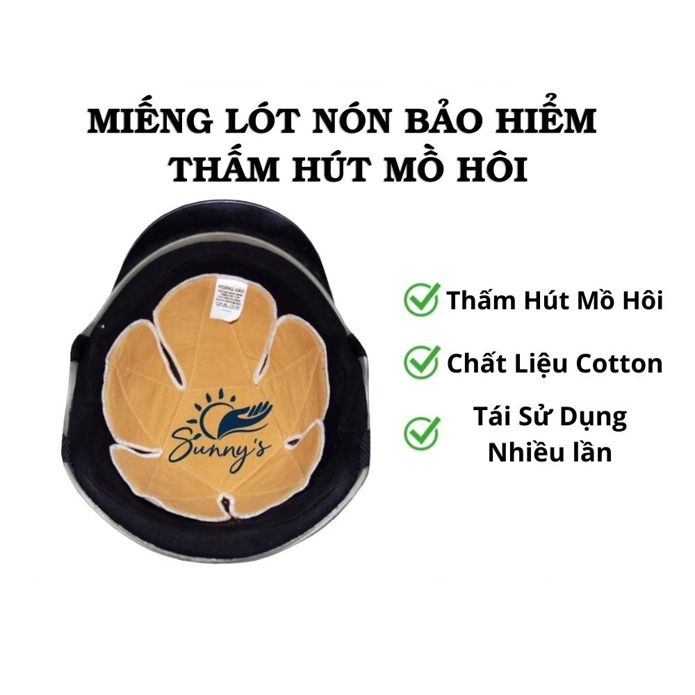 Miếng lót nón bảo hiểm, thấm hút mồ hôi, giảm ngứa, giặt lại được