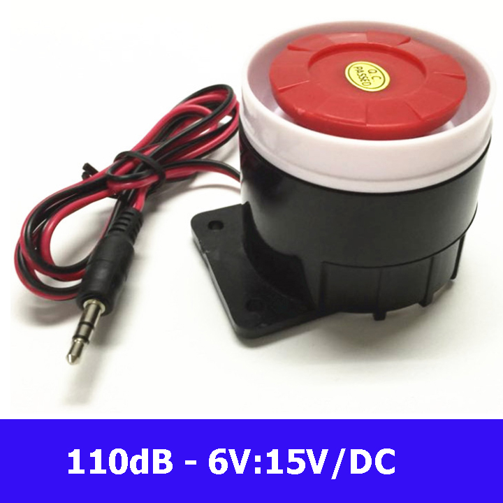 Còi hú báo động công suất lớn 12V 120db còi 12v, còi báo động chống trộm