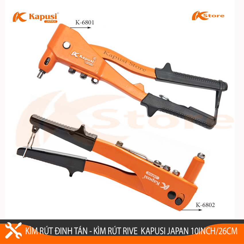 Kìm Rút Đinh Tán Nhật Bản - Kìm Rút Rive Kapusi Japan 10inch/260mm , Bảo Hành 6 Tháng