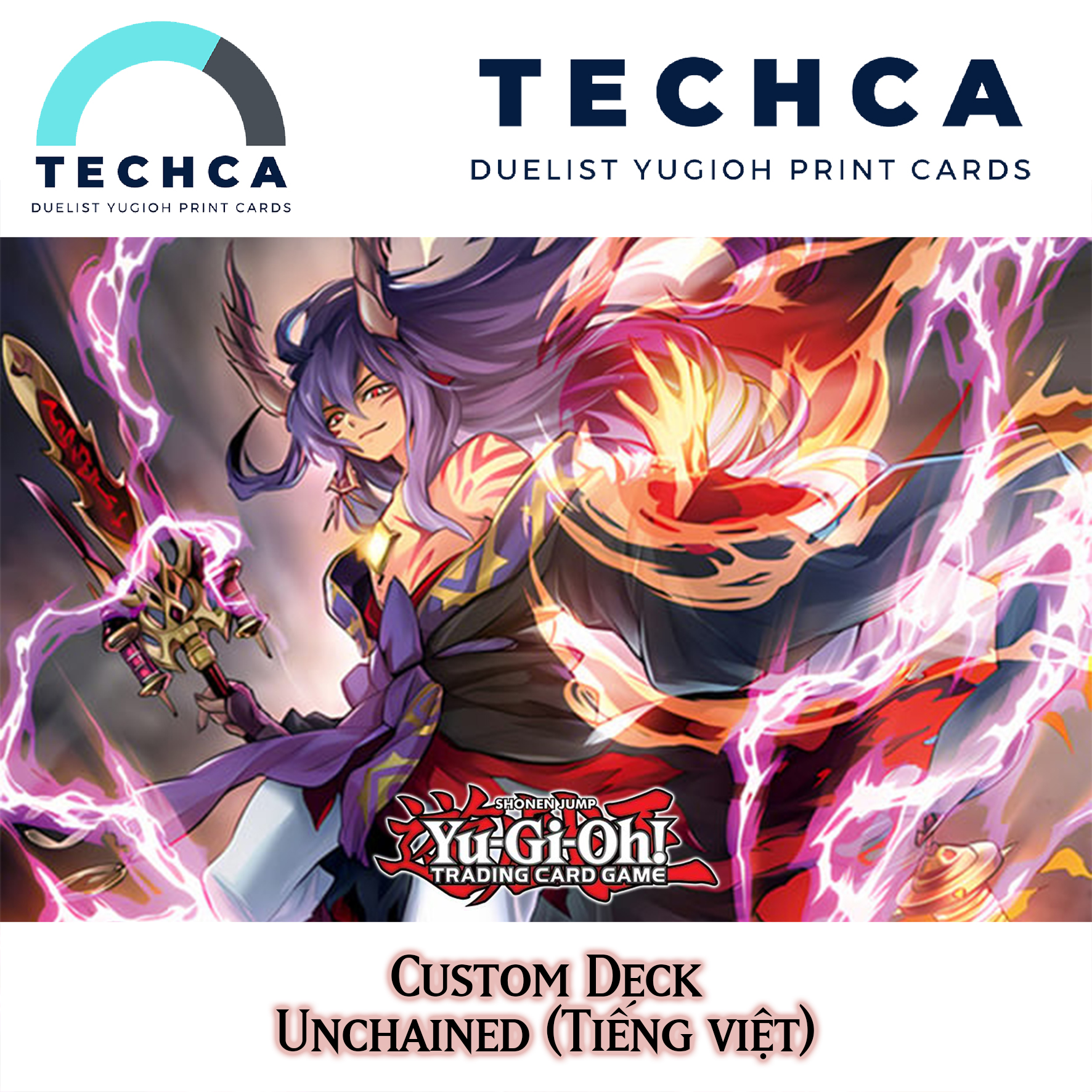 Bài in tiếng việt - bộ bài yugioh - custom deck - unchained