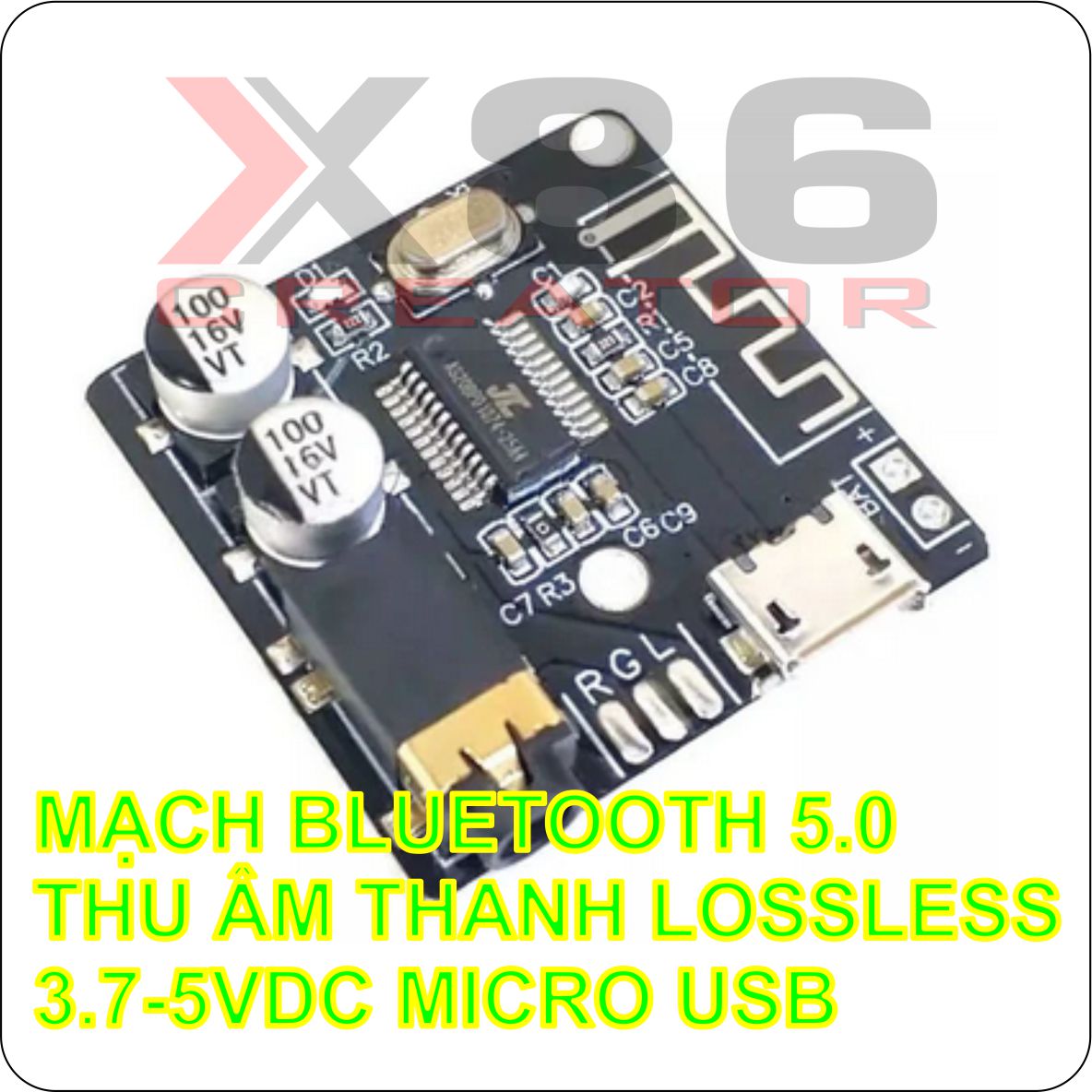 Mạch thu âm thanh bluetooth 5.0 x86
