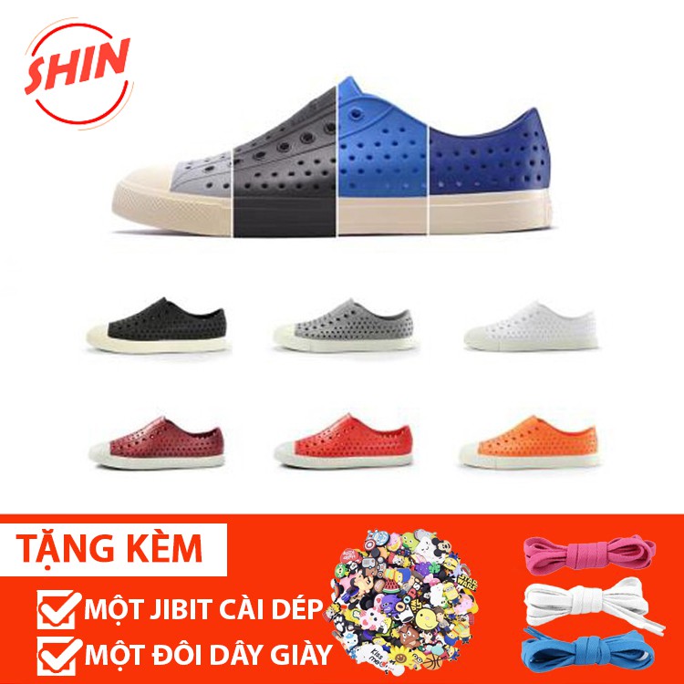giày native💖💖giày native họa tiết  nhiều màu SHINNATIVE02 tặng thêm 2 jibitz native