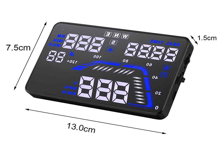 Hud q7 thiết bị hiển thị tốc độ lên kính lái q7
