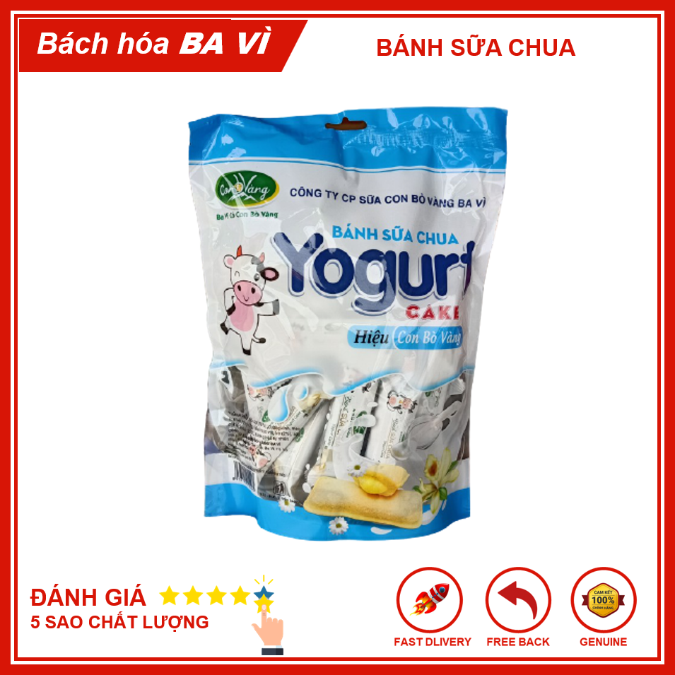 Bánh Sữa Chua Giòn Con Bò Vàng Ba Vì Hương Vani Túi 250g