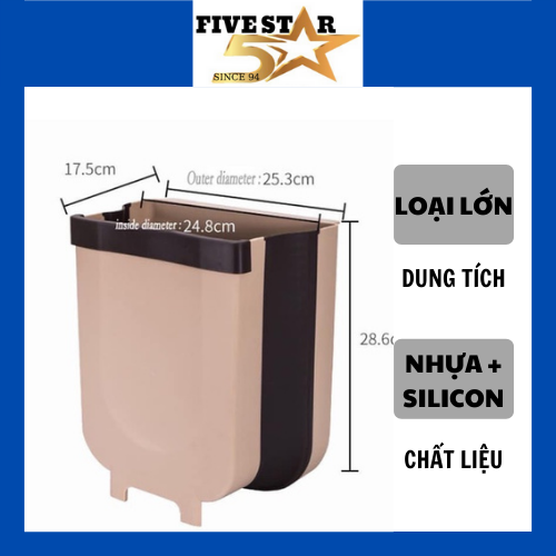 [Tặng 2 Cuộn Rác Sinh Học Tự Hủy ] [ LOẠI LỚN ] Thùng Rác Thông Minh Treo Ngăn Tủ Tiện Lợi [GẤP GỌN NHANH CHÓNG ]
