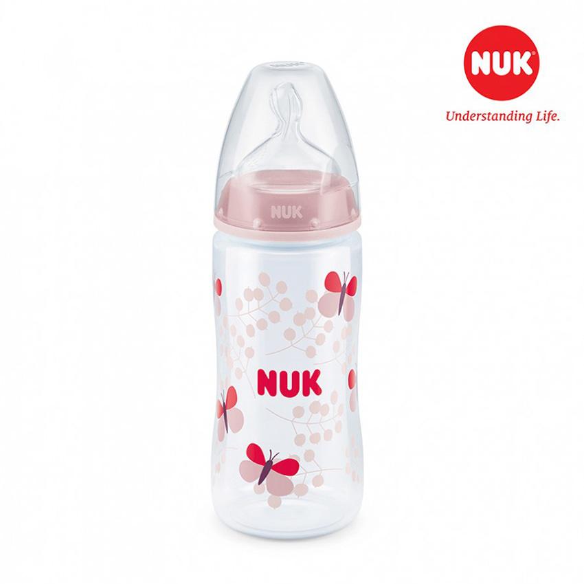 Bình sữa nuk pp 300ml bé 6tháng hồng