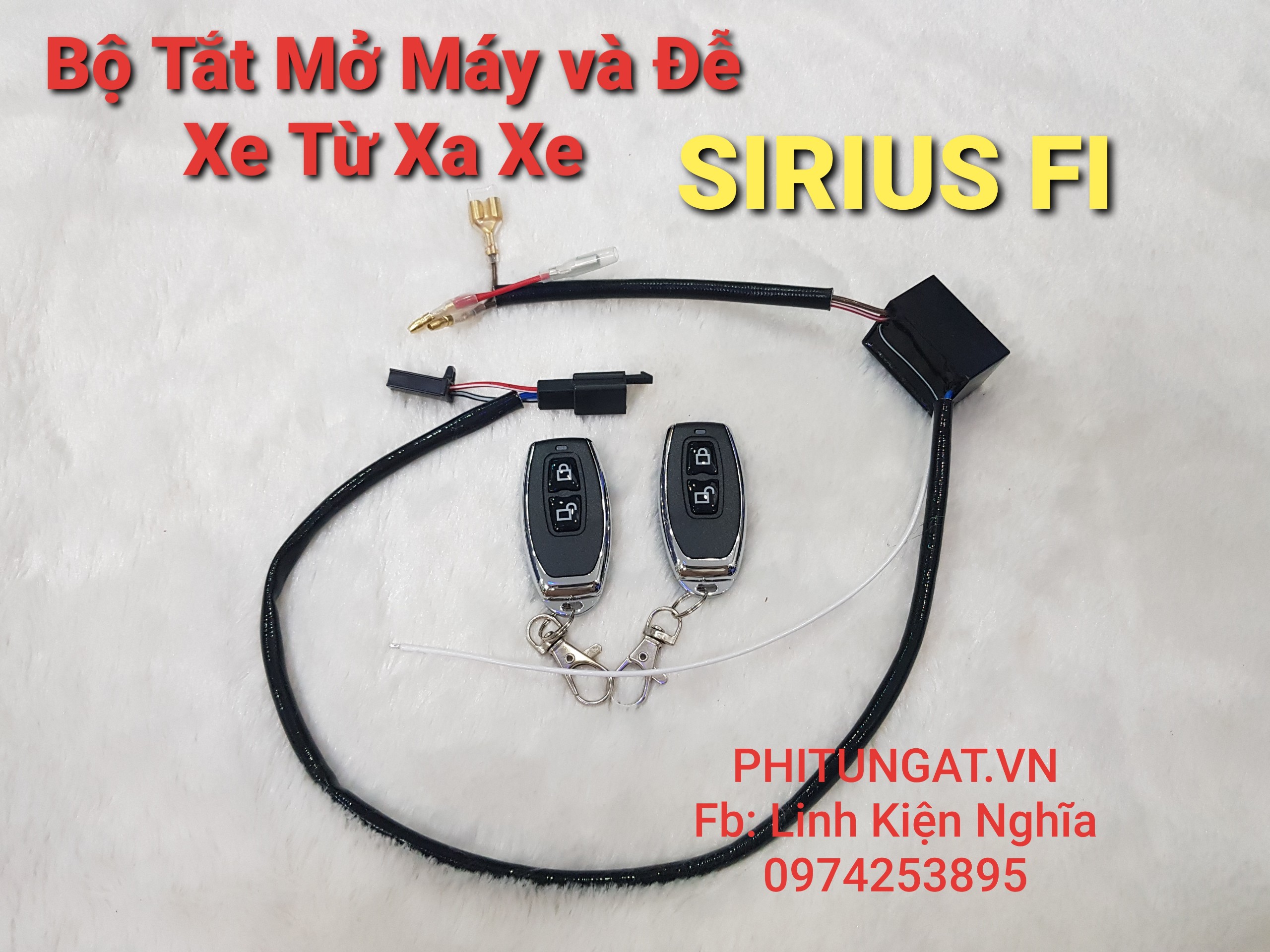 Bộ mạch tắt mở máy và đề xe từ xa xe sirius