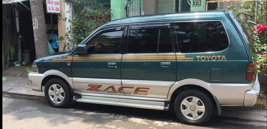 Tem chữ ZACE xe toyota, tem decal trang trí xe