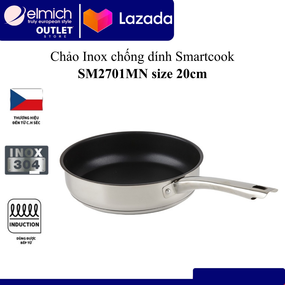 Chảo INOX chống dính Smartcook