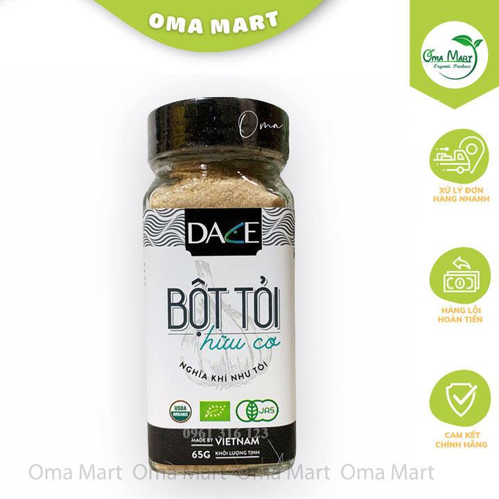 Bột tỏi hữu cơ Dace 65g
