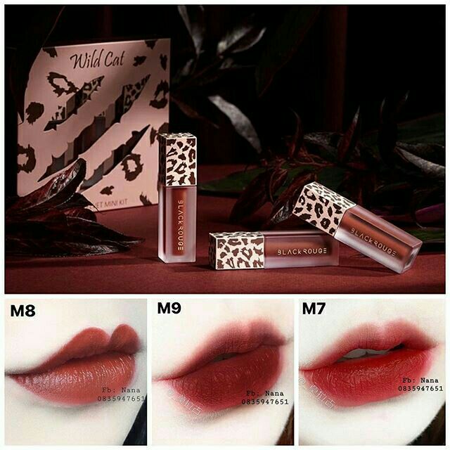 Set 3 Cây Son Black Rouge Mini Wild Cat