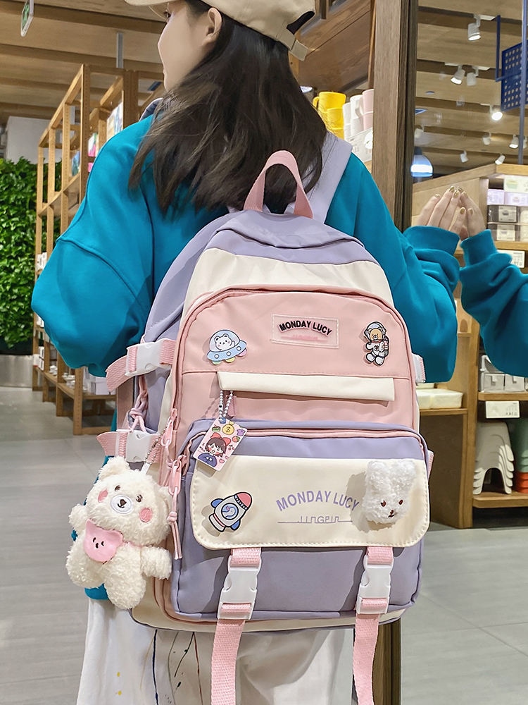 【Ready】🌈 Sools for primary sool rls large caci ildren's e cks for jr gh sool students and gh sool students 23 new cks