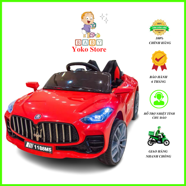 Xe ô tô Điện Trẻ Em Maserati Yoko 607 , xe hơi điện cho bé có điều khiển từ xa và tự lái