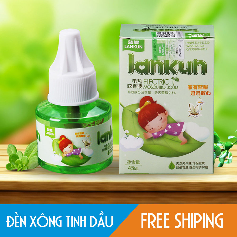 Bộ đèn xông tinh dầu đuổi muỗi và côn trùng Hương Thảo Mộc