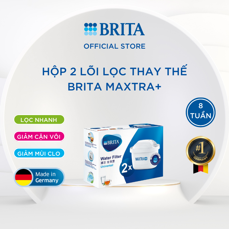 Lõi lọc BRITA Maxtra+ Filter Cartridge (2 lõi lọc Maxtra Plus) - Thương hiệu đến từ Đức