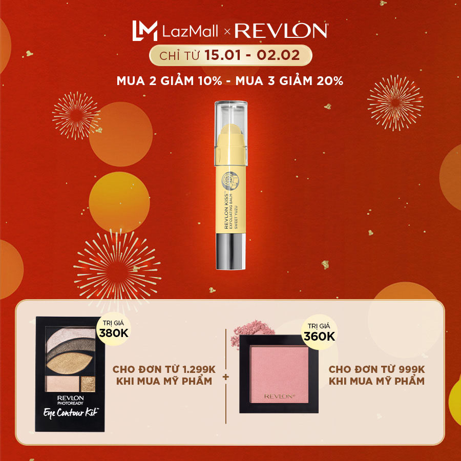 Son tẩy tế bào chết và dưỡng ẩm Revlon Kiss Sweet Citrus Exfoliating Balm - Hương Yuzu 2,6g