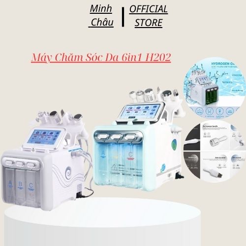 Máy H2O2 | máy chăm sóc da Aqua 6in1 hàng loại 1 bảo hành 6 tháng