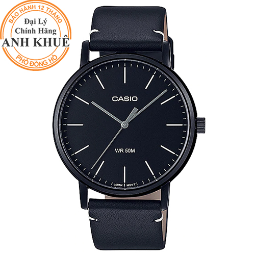 Đồng hồ nam dây da casio anh khuê mtp-e171bl-1evdf