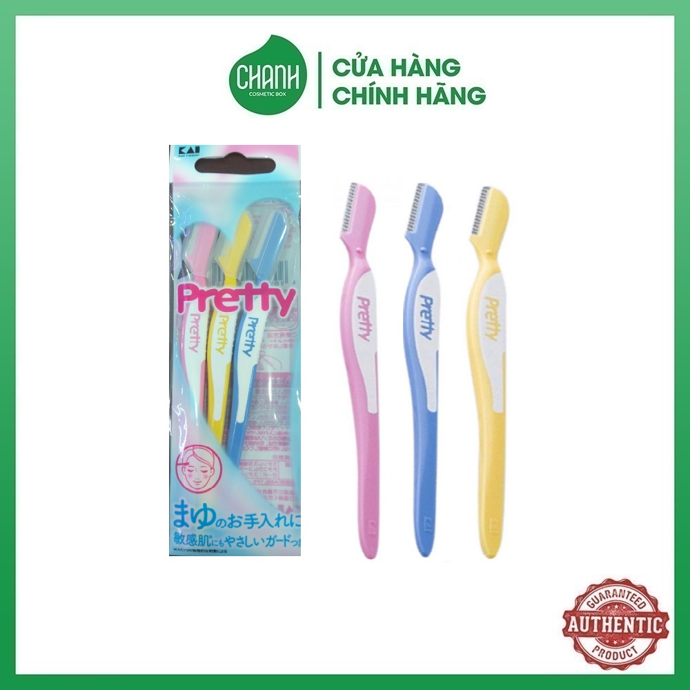 Set 3 dao cạo lông mày KAI pretty