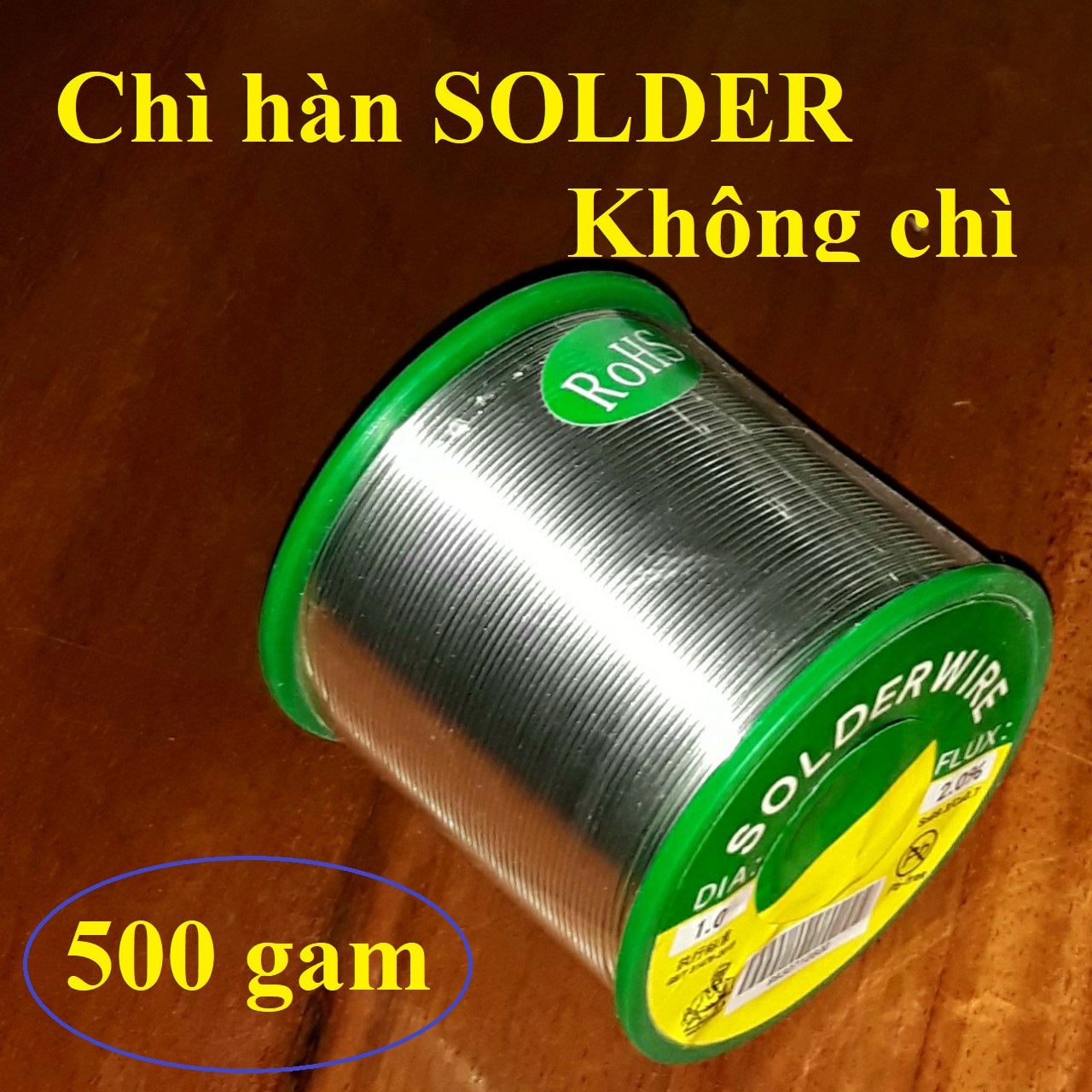 Chì hàn solder 1mm - 500g thiếc hàn 1 mm – 500 gam