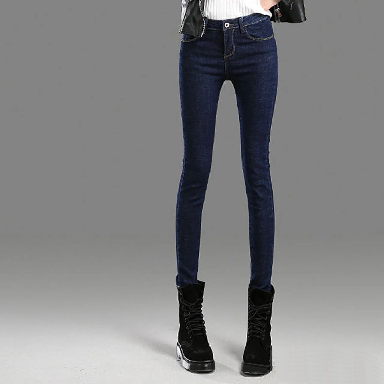 Quần Jean Nữ M03X XANH XƯỚC BỐ (Có Size Đại) - Quần Jeans Nữ Lưng Cao Co Giãn Tốt - Quần Bò Nữ Kiểu Dáng Basic - 060311