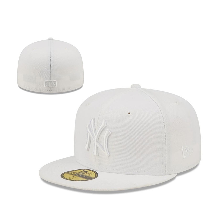 Auction Unisex New York Yankees Full Cap MLB Caps Close Fitted Caps Sports Embroidery Men Women Hats Topi nón kết nam