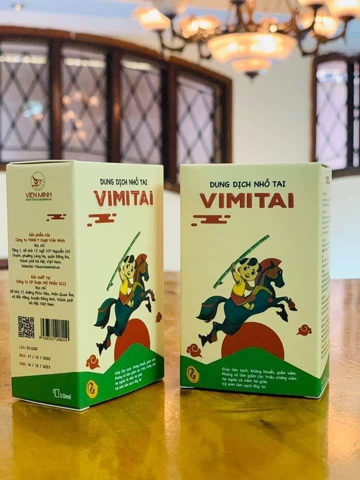 Dung dịch nhỏ tai VIMITAI (hàng chuẩn Viên Minh Đường)