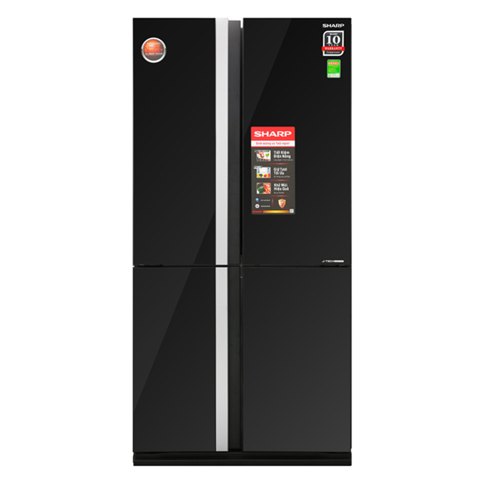 Tủ lạnh Sharp Inverter 678 lít SJ-FX688VG-BK