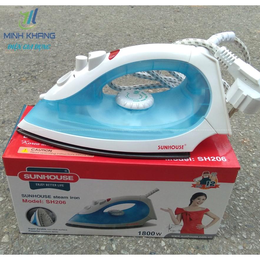 Bảo hành 12 Tháng bàn là bàn ủi hơi nước Sunhouse SHD206