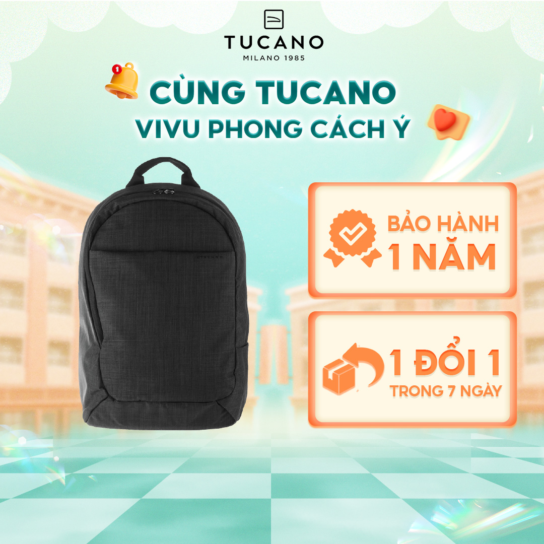 Balo Laptop/ Macbook Tucano Rapido Notebook & Ultrabook cao cấp chống sốc 15.6 inch