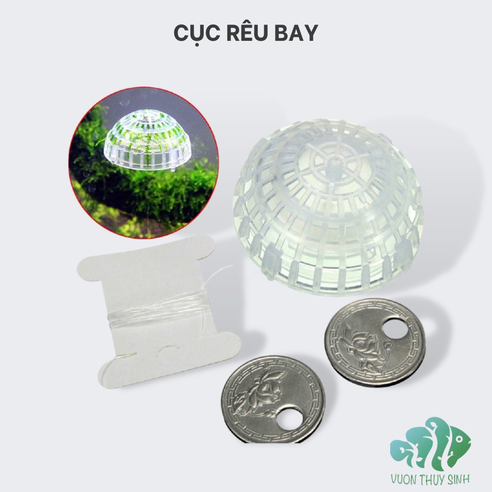 Cục rêu bay trang trí bể cá (không bao gồm rêu)