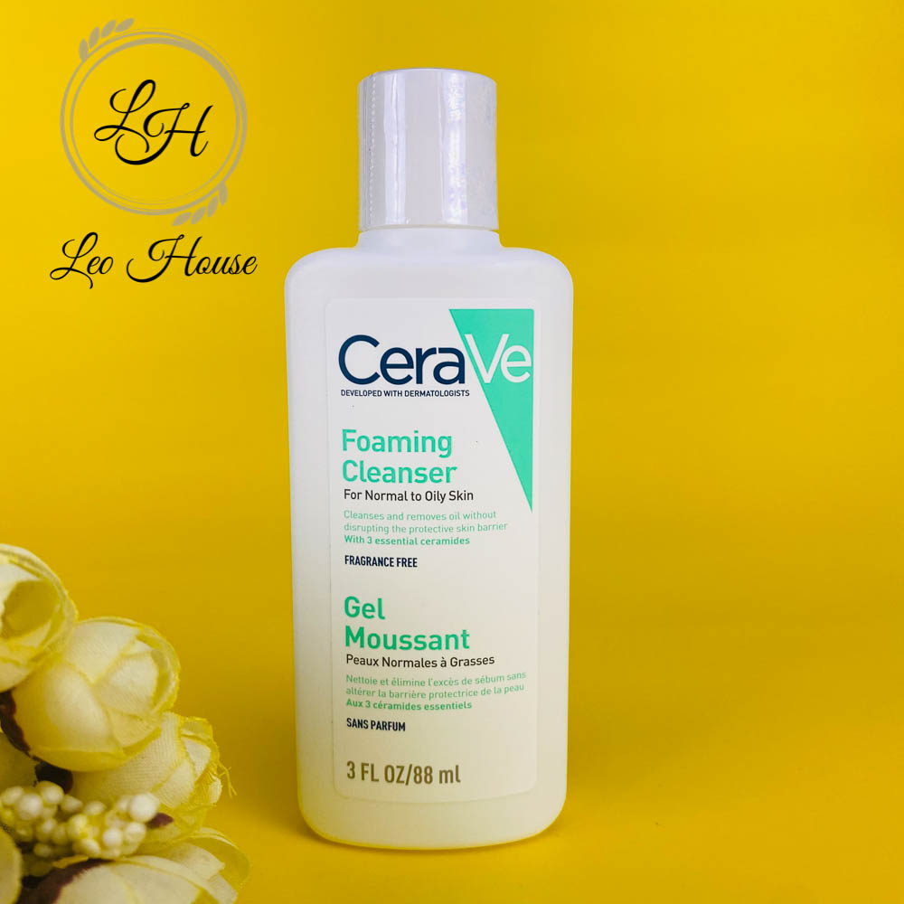 Sữa rửa mặt da dầu mini Cerave Foaming Cleanser For Normal to Oily Skin
