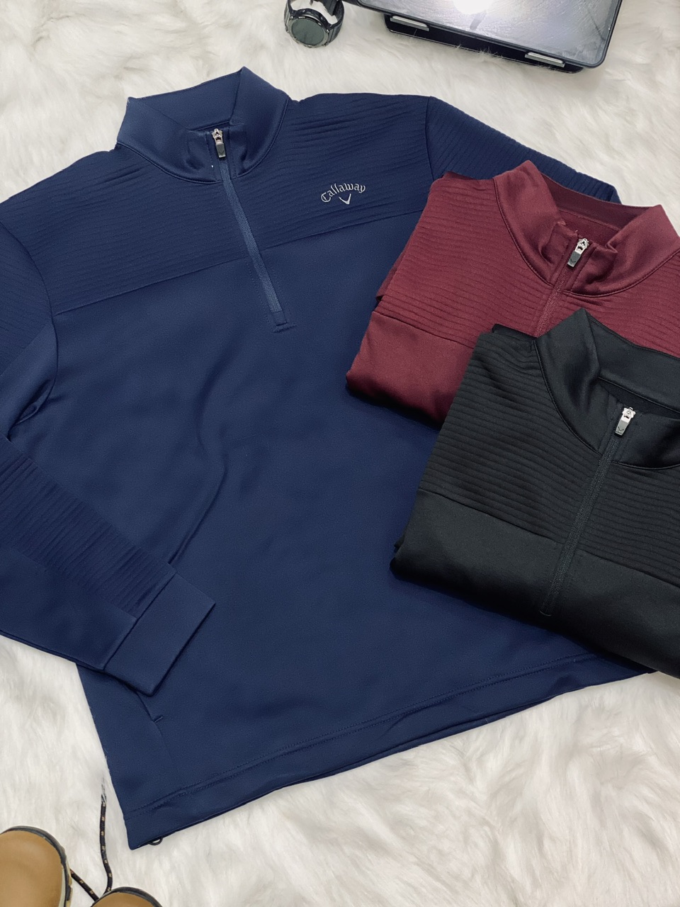 Áo gió đánh golf callaway nam,có bigsize,lót nỉ nhẹ