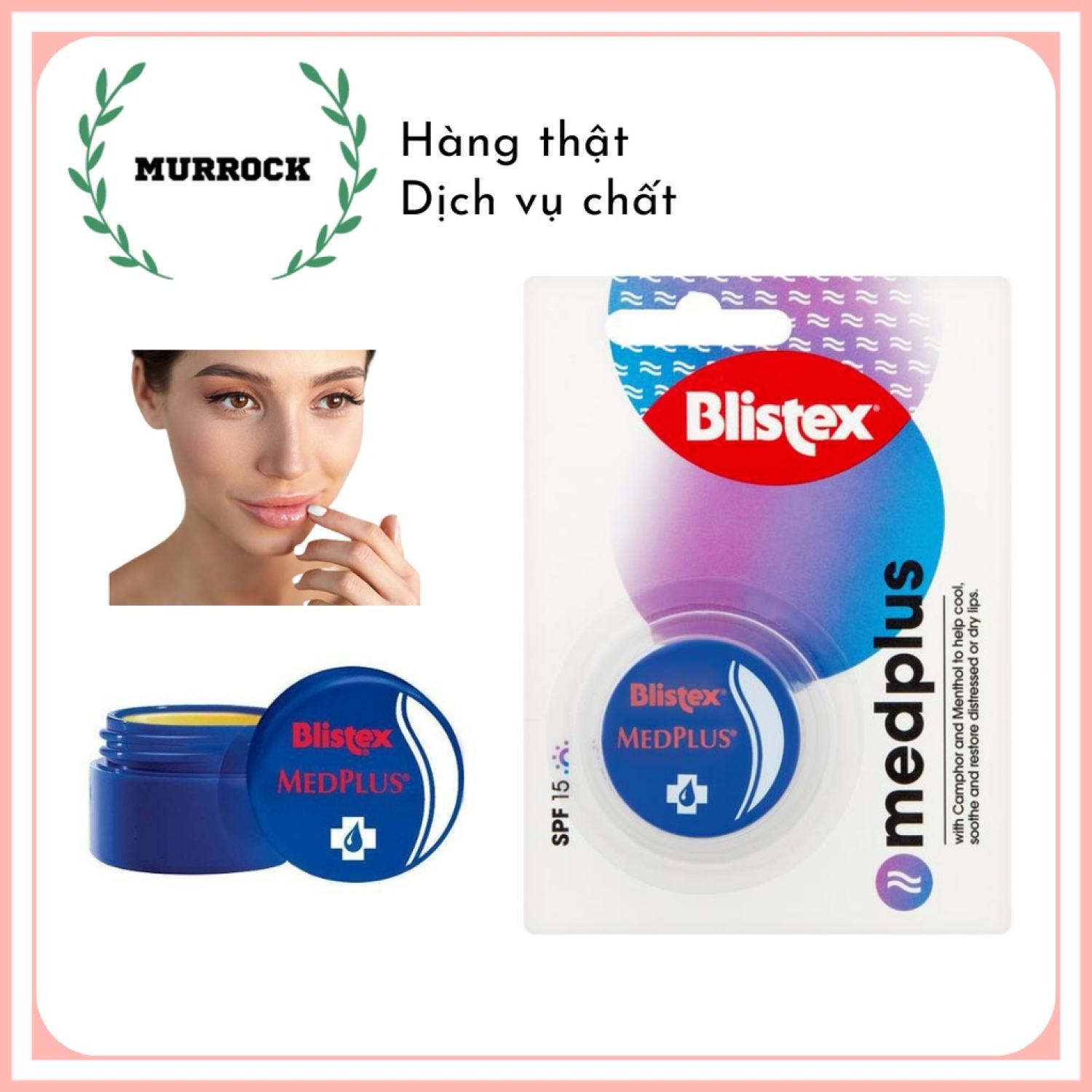 Sáp môi Blistex MedPlus môi khô, nức nẻ 7g UK Anh Quốc