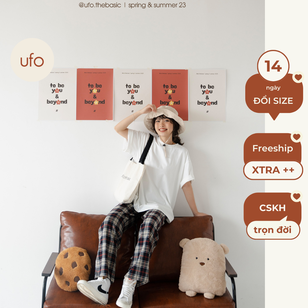 Áo phông nữ áo thun nữ trơn freesize chất premium cotton cao cấp co dãn - Premium Plain Tee - ufothebasic