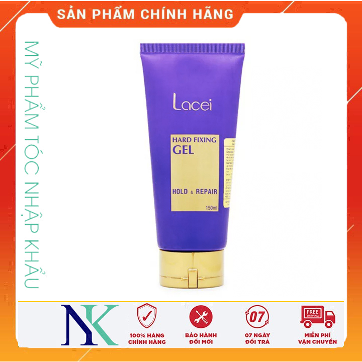 Gel tạo kiểu tóc lacei hard fixing hold & repair 150ml