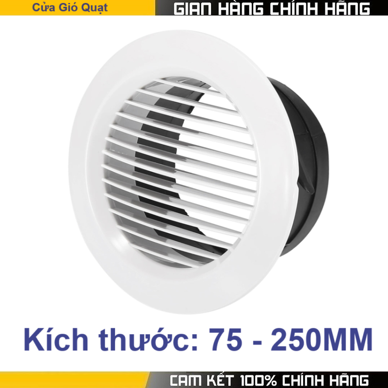 Cửa gió cho quạt thông gió hút mùi âm trần