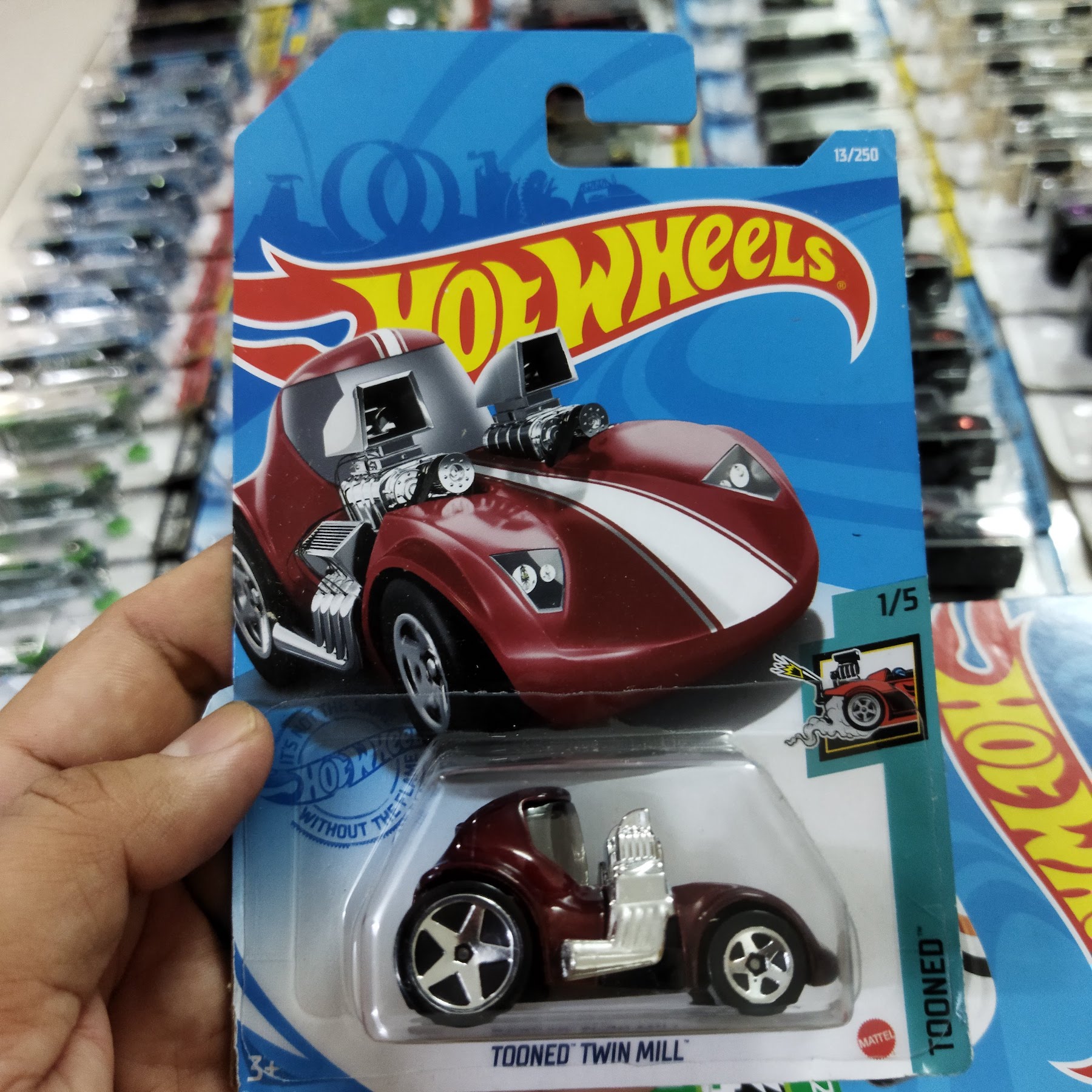 Xe Mô Hình Chính Hãng HotWheels - Tooned Twin Mill
