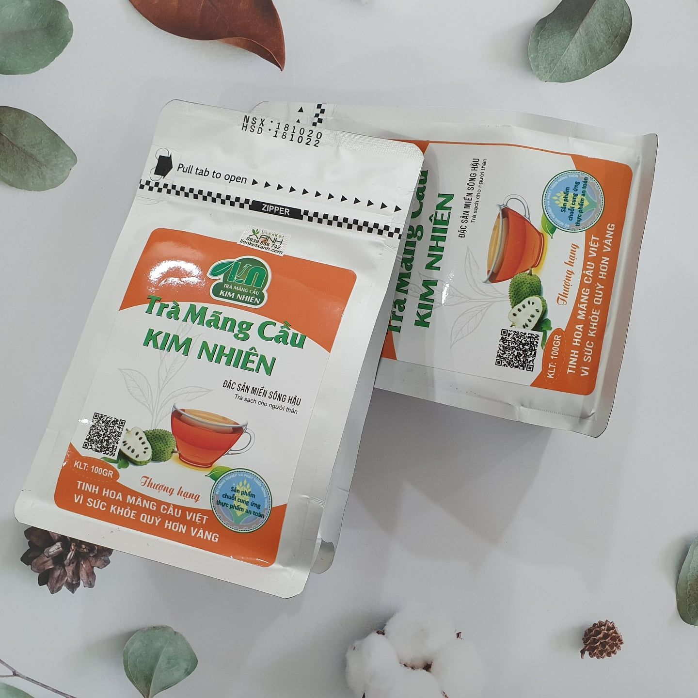 Trà mãng cầu kim nhiên - 100% mãng cầu tự nhiên - hỗ trợ cơ thể chống lại các tác nhân gây bệnh