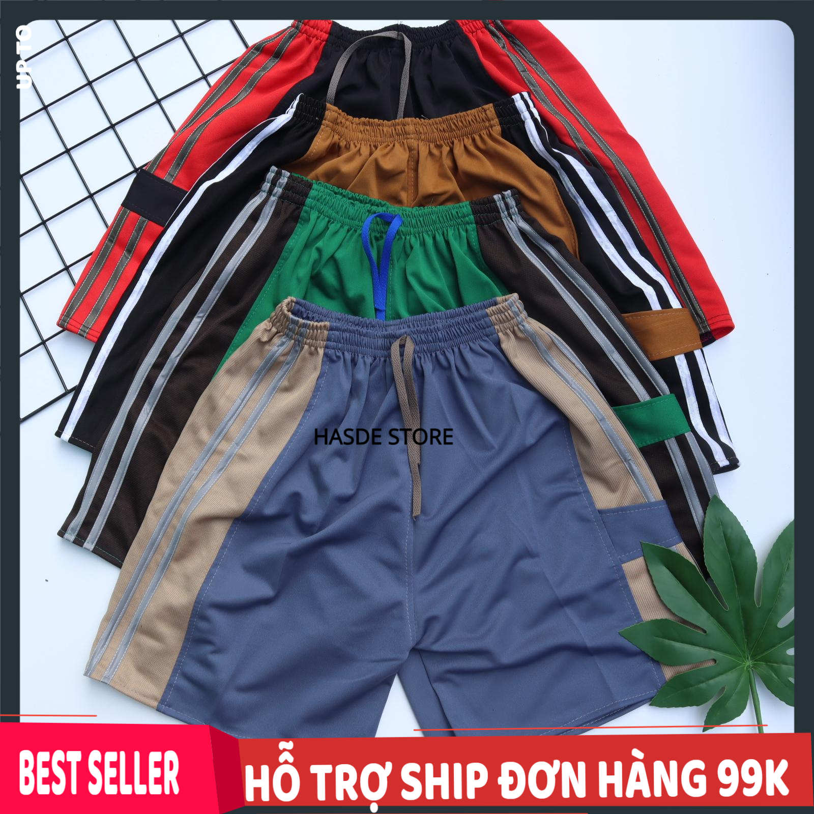 Combo 5 quần đùi nam - quần short đùi nam vt115 mặc nhà thoáng mát