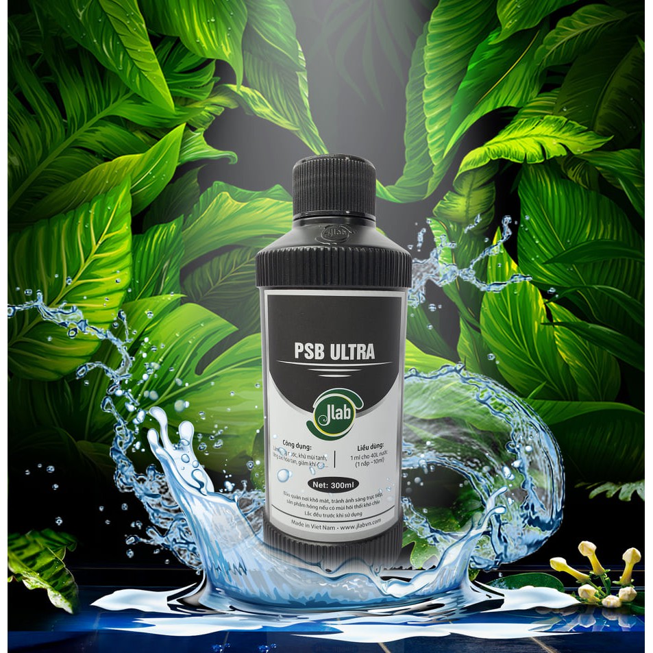Vi Khuẩn Quang Hợp của JLAB Đen 300ml cho hồ cá cảnh - Hàng Công Ty
