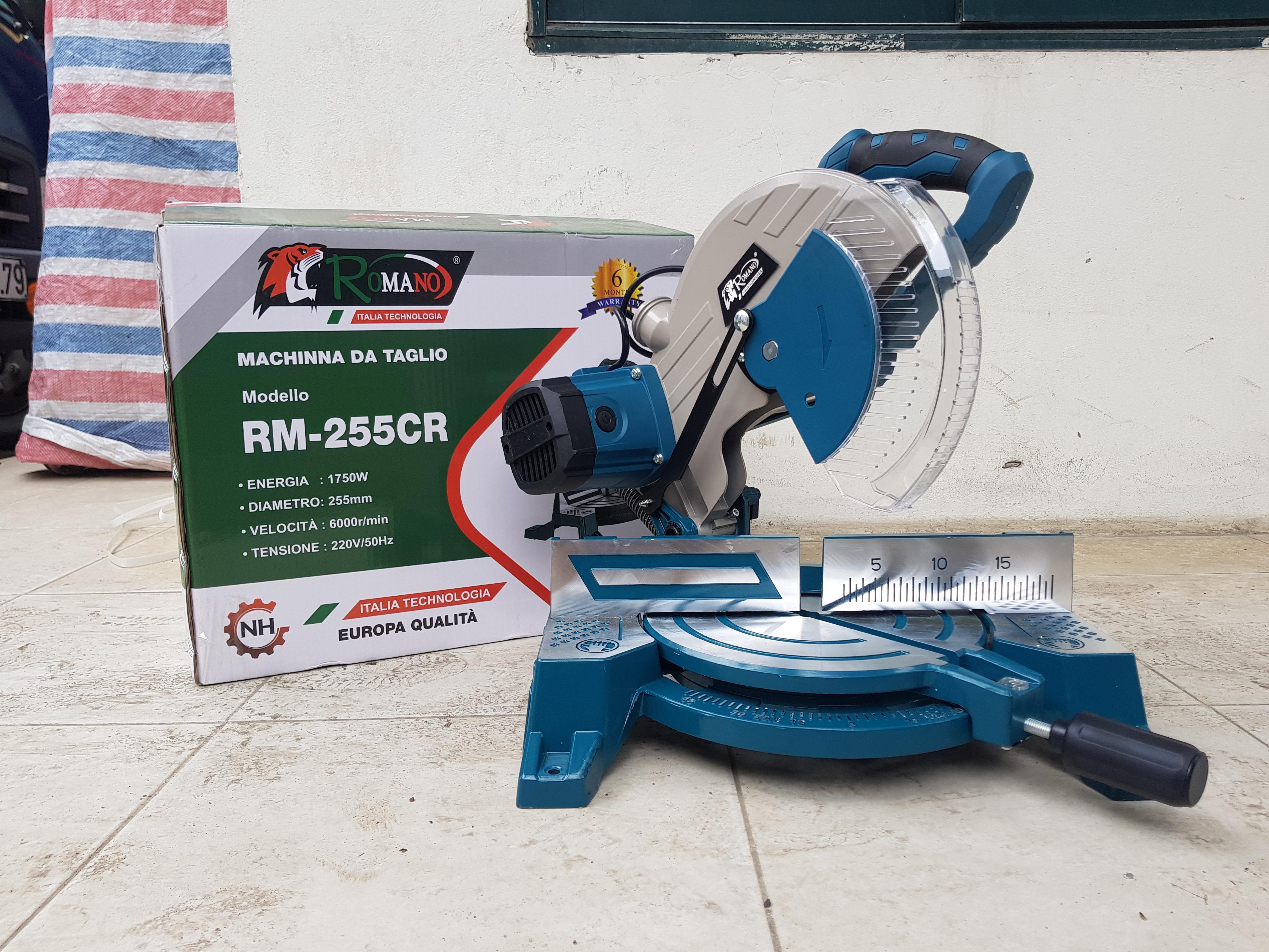 Máy cắt nhôm dây curoa romano rm-255cr chạy dây curoa bảo hành 12 tháng