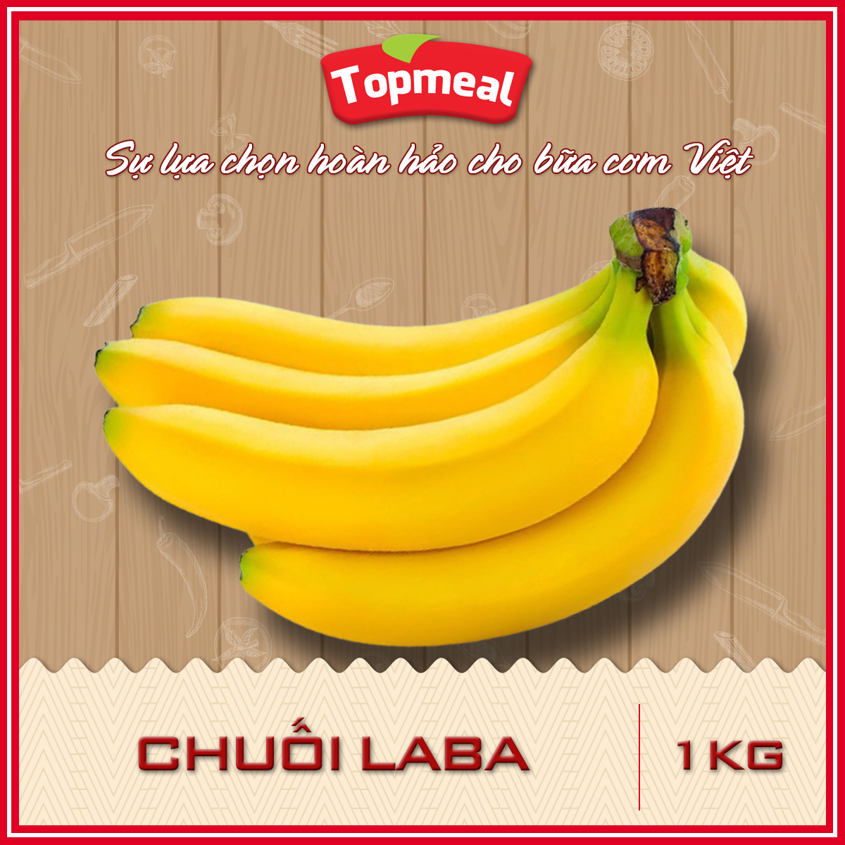 HCM - Chuối Laba (1 kg) (Giao xanh/chín ngẫu nhiên tùy đợt hàng) - [Giao nhanh TPHCM]