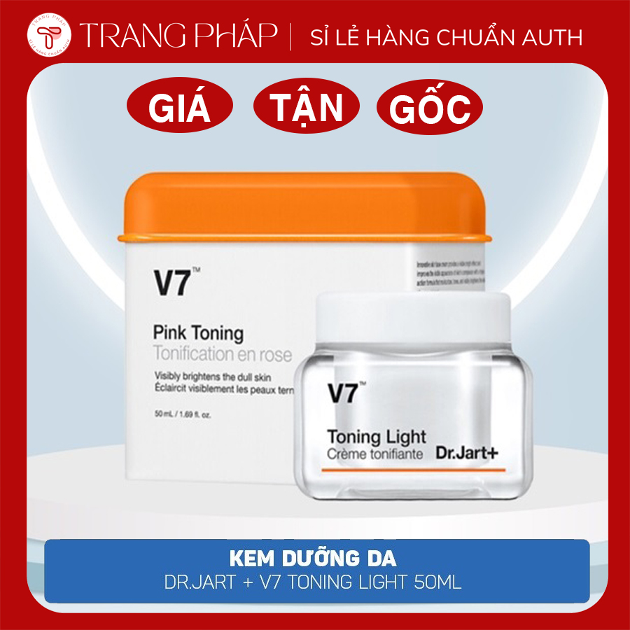 Kem dưỡng trắng da v7 toning light dr.jart+ hàn quốc 50ml cấp ẩm, giảm thâm nám, nâng tone da