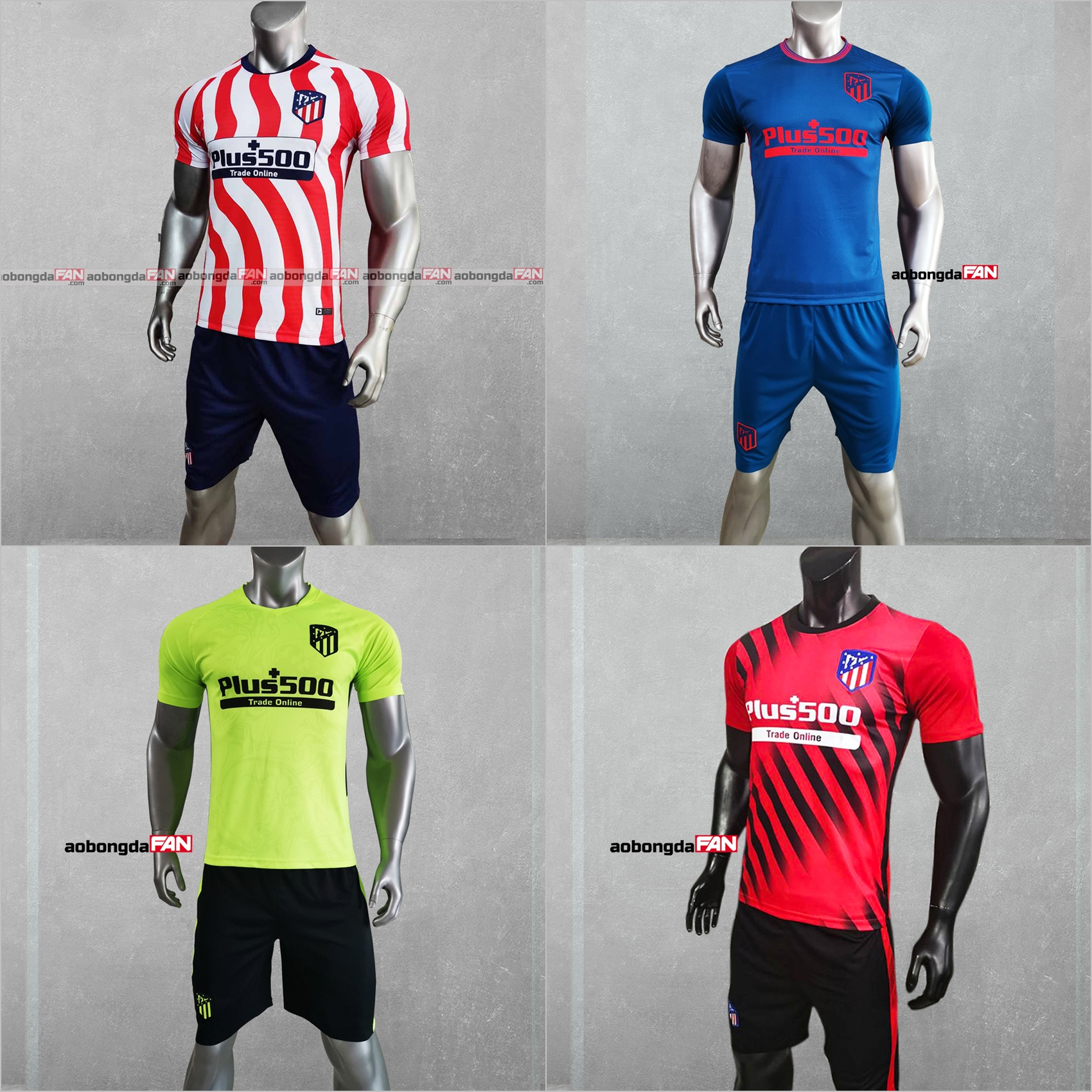Bộ Quần Áo Bóng Đá Atletico Madrid 2022 áo đá banh có in tên số