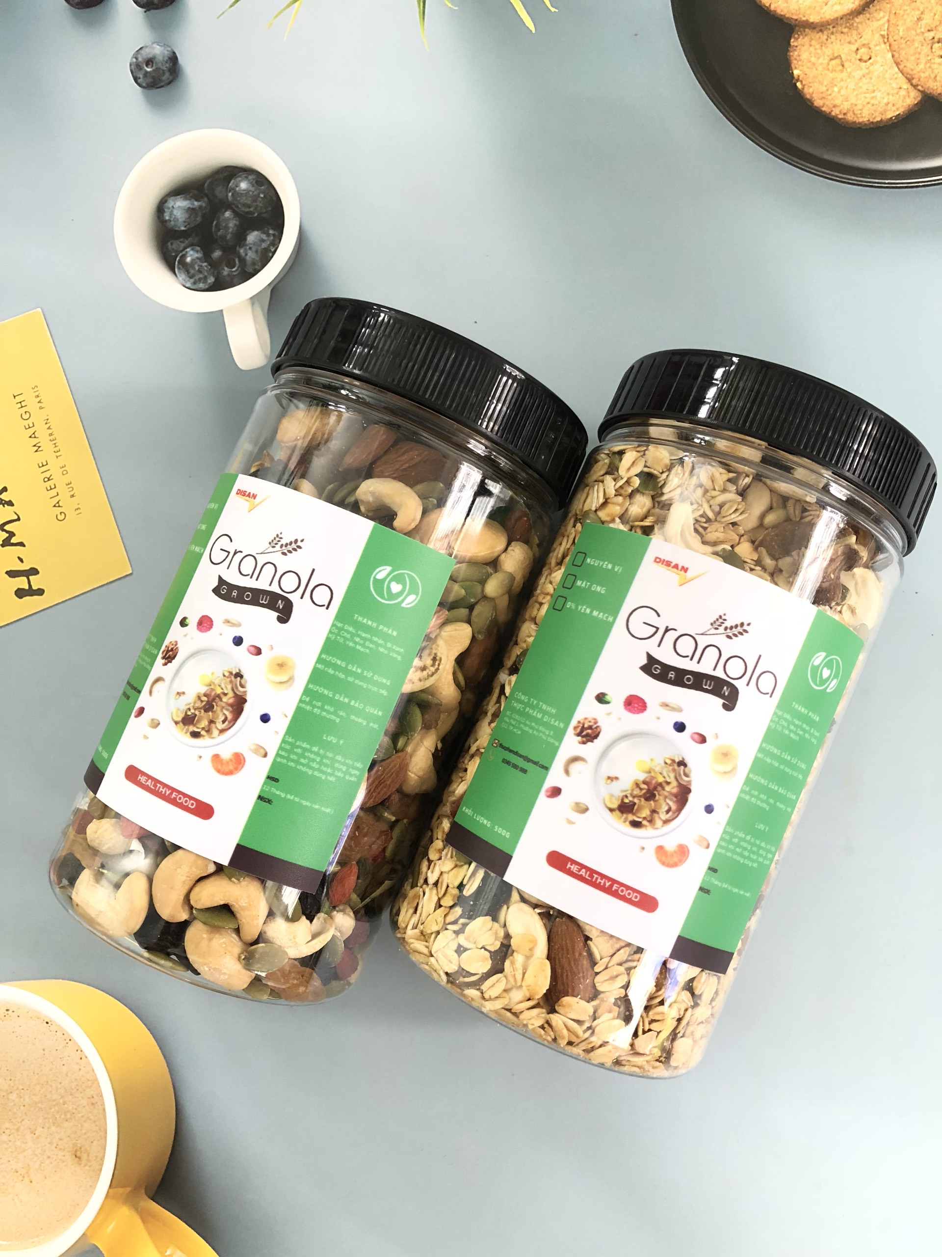 COMBO 2 HỘP NGŨ CỐC GRANOLA - VỊ NGUYÊN BẢN 0% YẾN MẠCH VÀ MẬT ONG - NGŨ CỐC ĂN SÁNG ĐỦ CHẤT DINH DƯỠNG