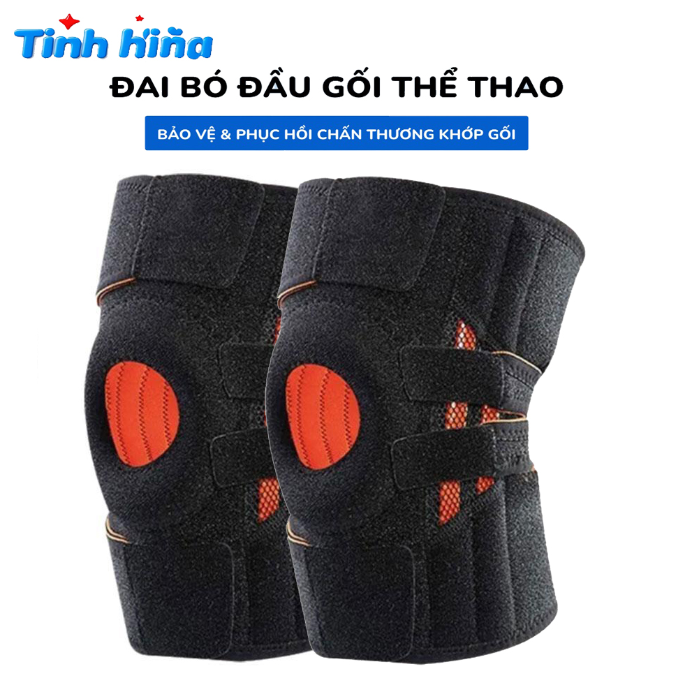 Đai Bó Đầu Gối Thể Thao Bảo Vệ Gối Cao Cấp, Hỗ Trợ Bảo Vệ & Phục Hồi Chấn Thương Dây Chằng Đầu Gối Bó gối bảo vệ khớp gối khi bóng chuyến, bóng đá, chạy bộ