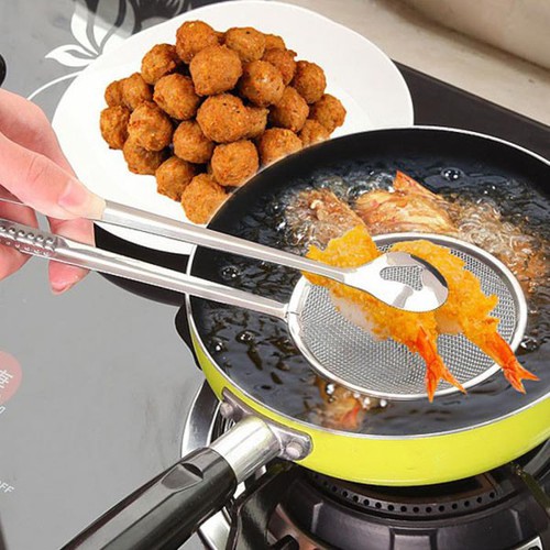 [HCM]KẸP GẮP THỨC ĂN ĐỒ NÓNG BẲNG INOX 304 CAO CẤP KO BỊ GỈ  - DỤNG CỤ GẮP ĐỒ CHIÊN CÓ LƯỚI TIỆN DỤNG CÓ THỂ SỬ DỤNG Ở NHIỆT ĐỘ CAO
